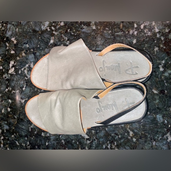 New! P. MONJO Avila Green Sandals 🤍 sz 39/ US 8-8.5 - Picture 3 of 10